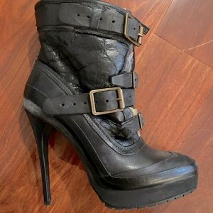 Burberry Sherling Lined platform bootie